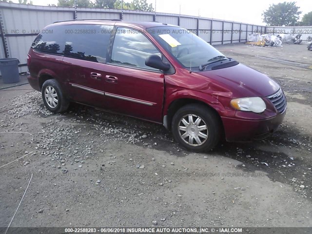 2A4GP54L16R887015 - 2006 CHRYSLER TOWN & COUNTRY TOURING MAROON photo 1