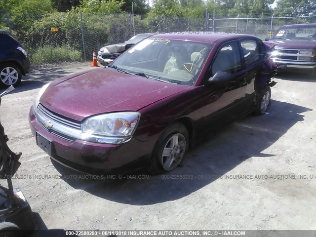 1G1ZT54875F324524 - 2005 CHEVROLET MALIBU LS 红色 照片 2