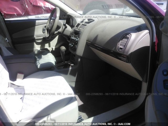 1G1ZT54875F324524 - 2005 CHEVROLET MALIBU LS 红色 照片 5