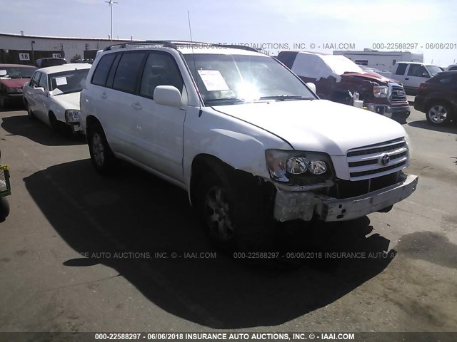 JTEHF21A430121487 - 2003 TOYOTA HIGHLANDER LIMITED WHITE photo 1