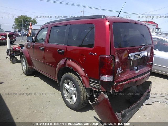 1D4PU5GK2BW514457 - 2011 DODGE NITRO SXT RED photo 3