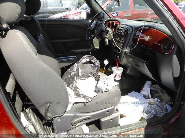 3C3EY55E95T286896 - 2005 CHRYSLER PT CRUISER TOURING MAROON photo 5