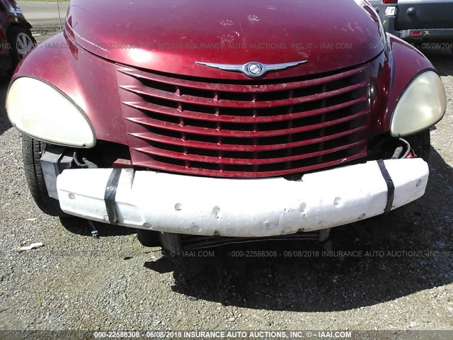 3C3EY55E95T286896 - 2005 CHRYSLER PT CRUISER TOURING MAROON photo 6