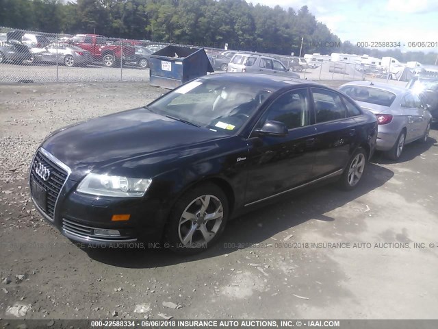 WAUDG74F19N060662 - 2009 AUDI A6 BLACK photo 2