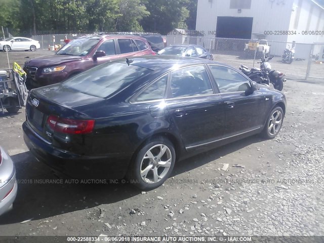 WAUDG74F19N060662 - 2009 AUDI A6 BLACK photo 4