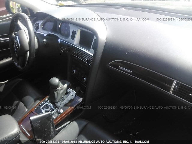 WAUDG74F19N060662 - 2009 AUDI A6 BLACK photo 5