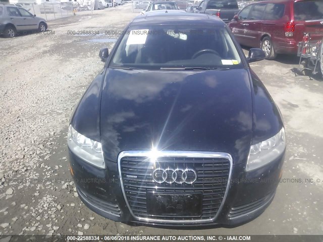 WAUDG74F19N060662 - 2009 AUDI A6 BLACK photo 6