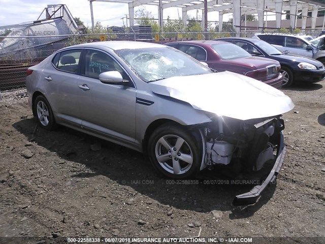 5XXGM4A7XFG483378 - 2015 KIA OPTIMA LX SILVER photo 1