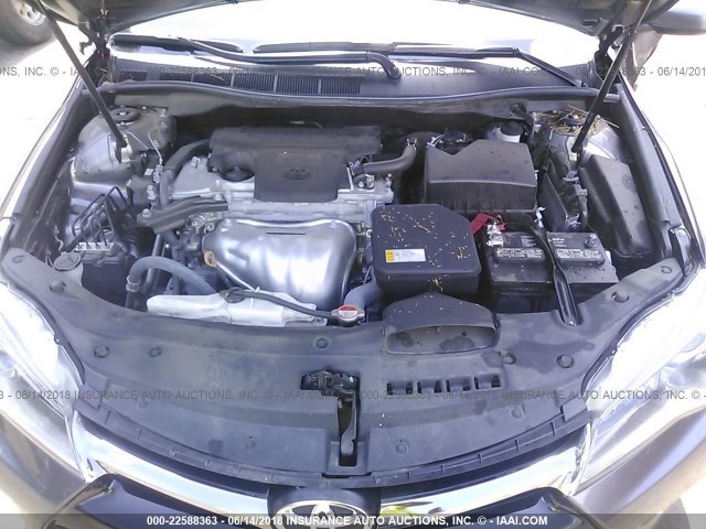 4T1BF1FK6GU261380 - 2016 TOYOTA CAMRY LE/XLE/SE/XSE GRAY photo 10