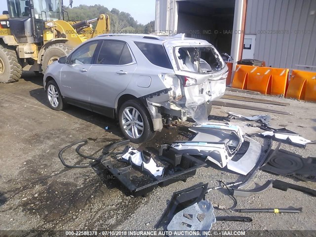 3GNAXVEV3JL113843 - 2018 CHEVROLET EQUINOX PREMIER SILVER photo 3