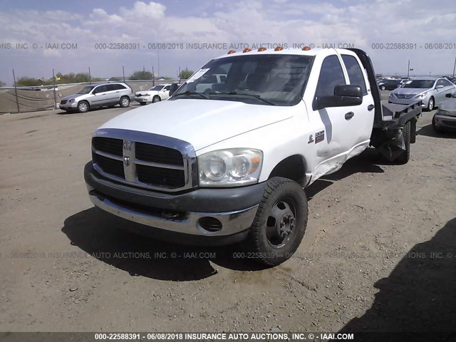 3D6WH48A28G123257 - 2008 DODGE RAM 3500 ST/SLT WHITE photo 2