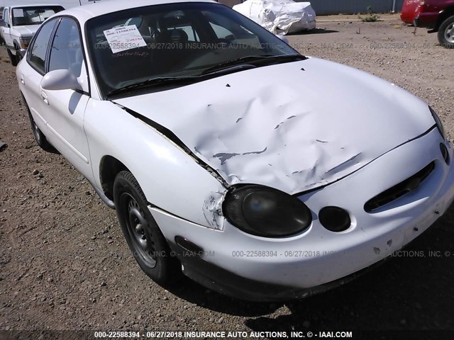 1FAFP52U1WG216044 - 1998 FORD TAURUS LX/SE WHITE photo 6