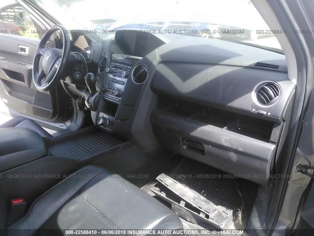 5FNYF4H73EB025266 - 2014 HONDA PILOT EXLN GRAY photo 5