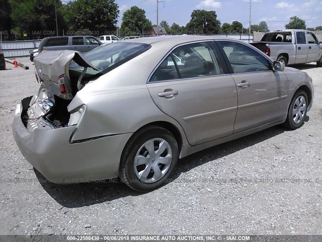 4T1BE46K47U690473 - 2007 TOYOTA CAMRY NEW GENERAT CE/LE/XLE/SE GOLD photo 4