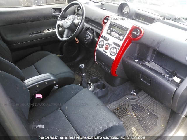 JTLKT334864068861 - 2006 TOYOTA SCION XB GRAY photo 5