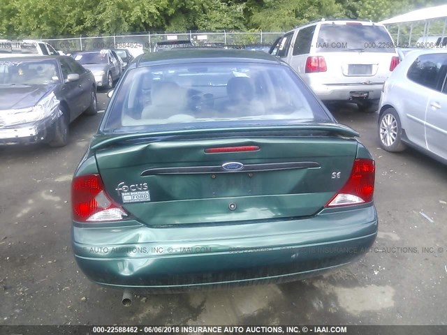 1FAFP34341W197450 - 2001 FORD FOCUS SE/SE SPORT GREEN photo 6