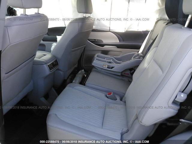 5TDBKRFH0FS096366 - 2015 TOYOTA HIGHLANDER LE/LE PLUS GRAY photo 8