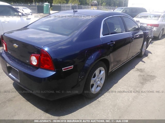 1G1ZG57B294177168 - 2009 CHEVROLET MALIBU LS ლურჯი ფოტო 4