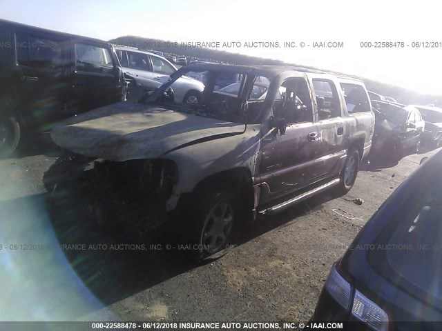 1GKFK66U44J142325 - 2004 GMC YUKON XL DENALI MAROON photo 2