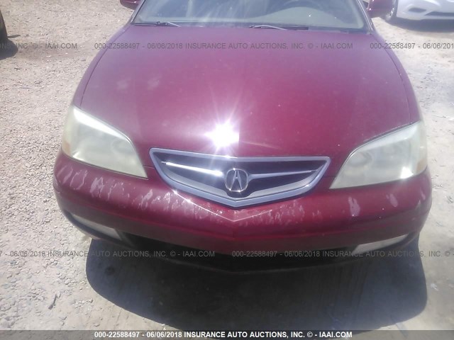 19UYA42632A004664 - 2002 ACURA 3.2CL TYPE-S RED photo 6