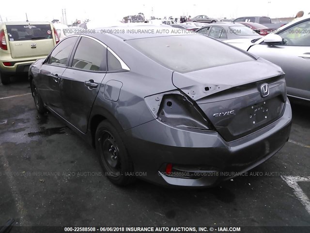 2HGFC2F55HH550335 - 2017 HONDA CIVIC LX GRAY photo 3