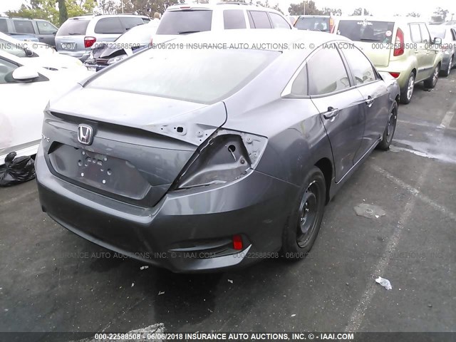 2HGFC2F55HH550335 - 2017 HONDA CIVIC LX GRAY photo 4