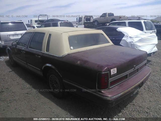 1LNLM81W4TY731275 - 1996 LINCOLN TOWN CAR EXECUTIVE BURGUNDY photo 3