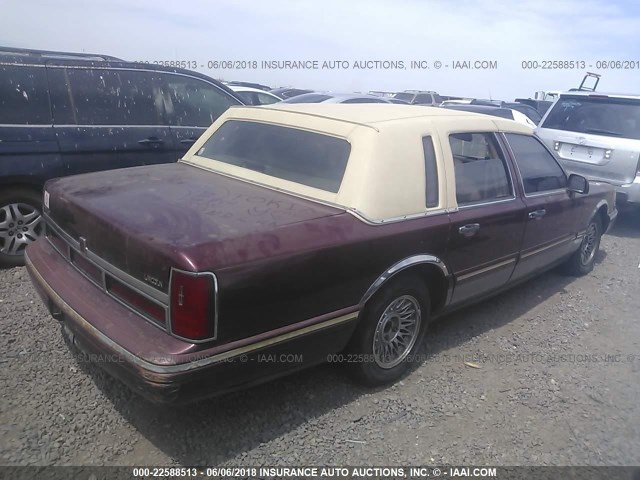 1LNLM81W4TY731275 - 1996 LINCOLN TOWN CAR EXECUTIVE BURGUNDY photo 4