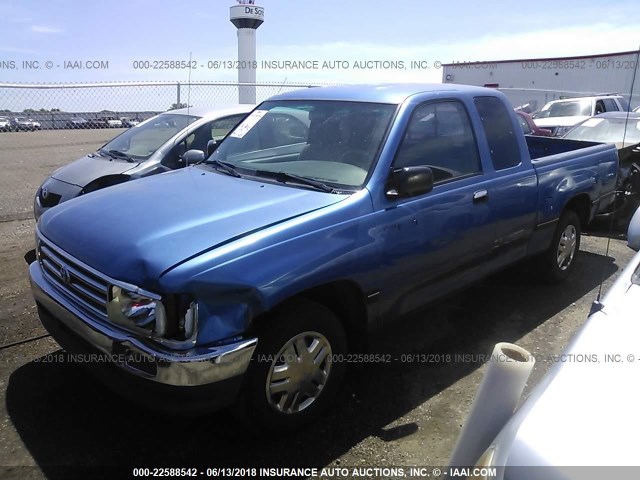 JT4VD12E1S0005798 - 1995 TOYOTA T100 XTRACAB/DX BLUE photo 2