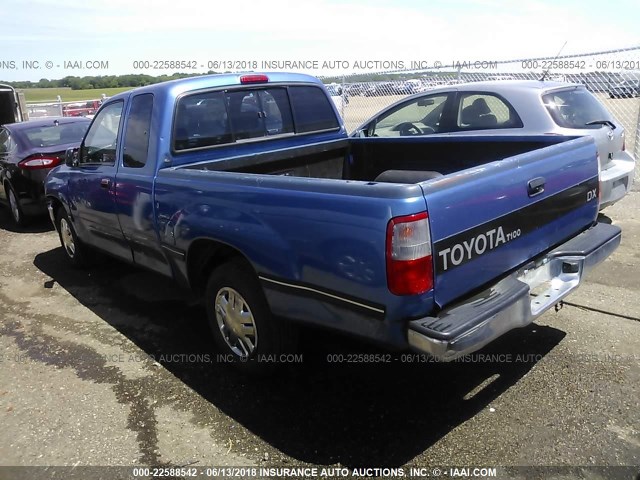 JT4VD12E1S0005798 - 1995 TOYOTA T100 XTRACAB/DX BLUE photo 3