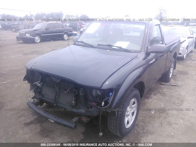 5TENL42N94Z463662 - 2004 TOYOTA TACOMA BLACK photo 2