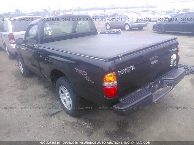 5TENL42N94Z463662 - 2004 TOYOTA TACOMA BLACK photo 3