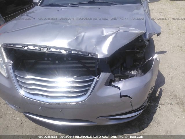 1C3CCBBB3DN538672 - 2013 CHRYSLER 200 TOURING GRAY photo 6