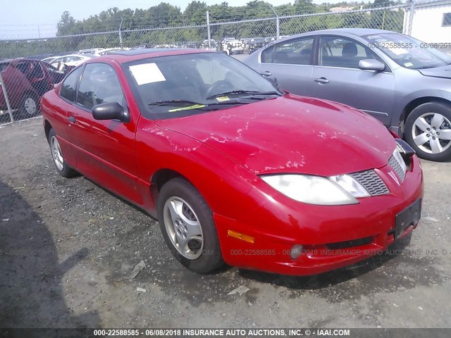 1G2JB12FX47134635 - 2004 PONTIAC SUNFIRE RED photo 1