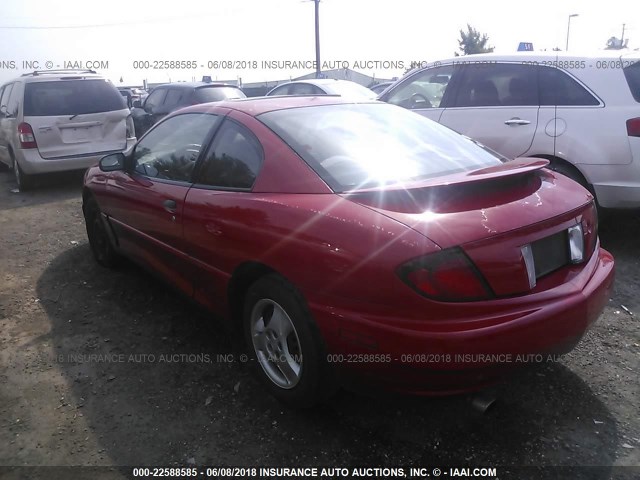 1G2JB12FX47134635 - 2004 PONTIAC SUNFIRE RED photo 3