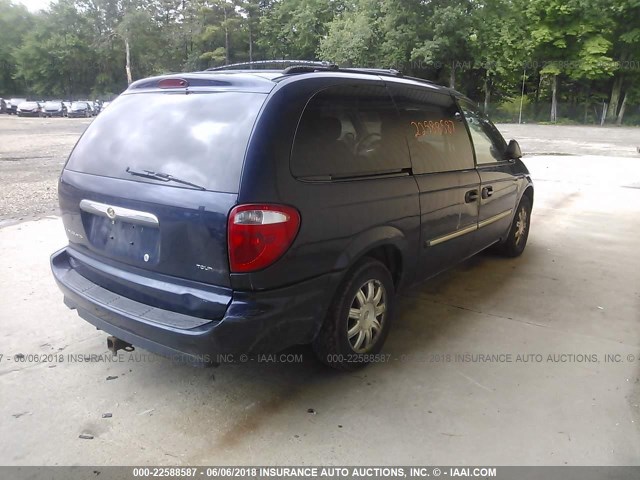 2A4GP54L46R829271 - 2006 CHRYSLER TOWN & COUNTRY TOURING BLUE photo 4