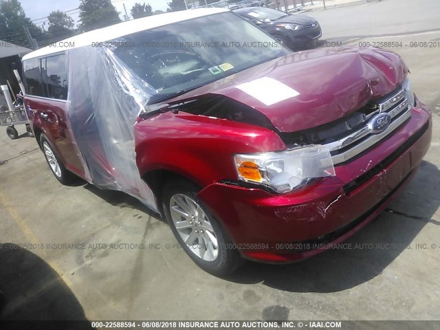 2FMDK52C49BA03202 - 2009 FORD FLEX SEL RED photo 1