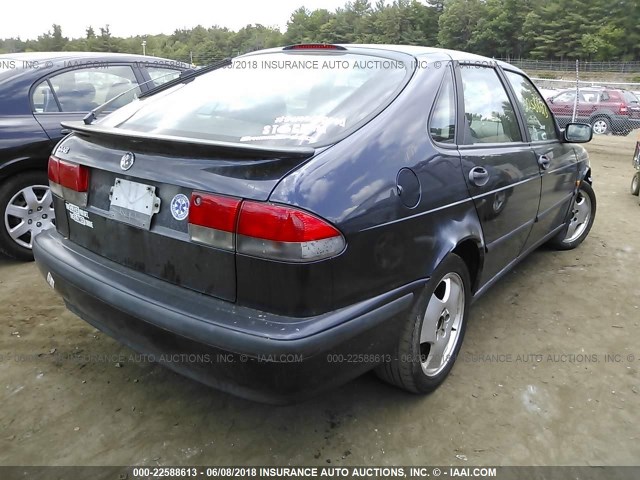 YS3DF58N6X2068548 - 1999 SAAB 9-3 SE BLUE photo 4