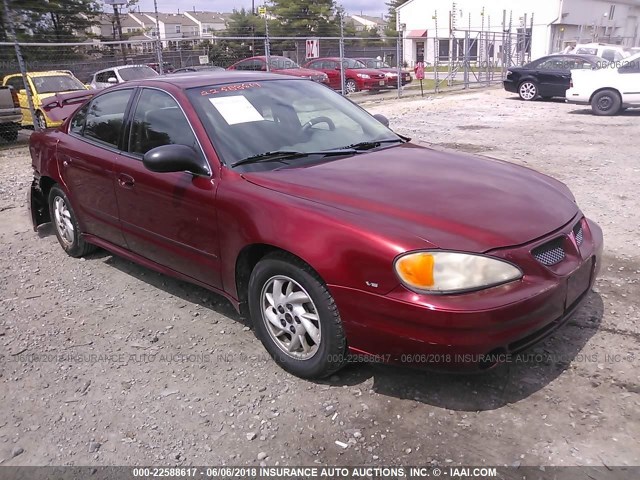 1G2NF52E73M652206 - 2003 PONTIAC GRAND AM SE1 RED photo 1