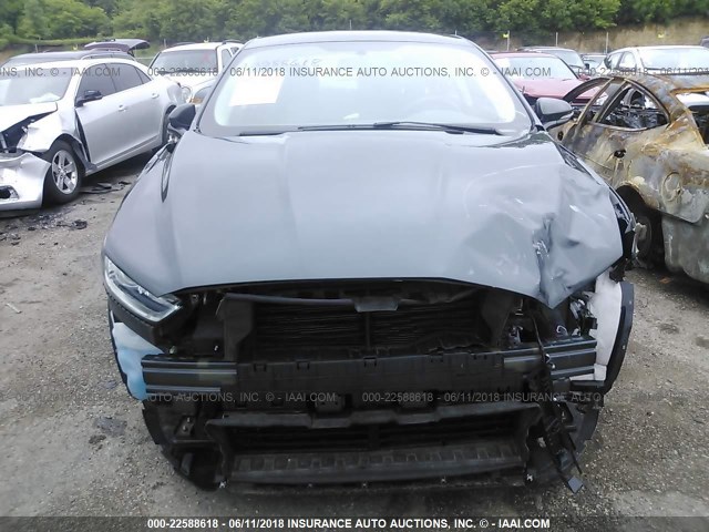 3FA6P0HD4FR102767 - 2015 FORD FUSION SE GREEN photo 6