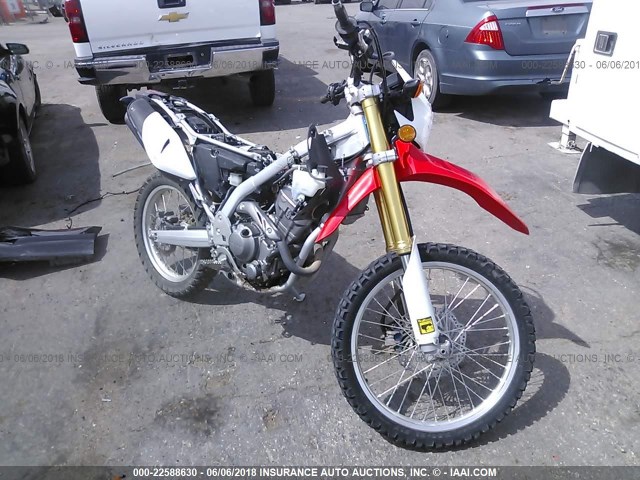 MLHMD3813E5107068 - 2014 HONDA CRF250 L RED photo 1