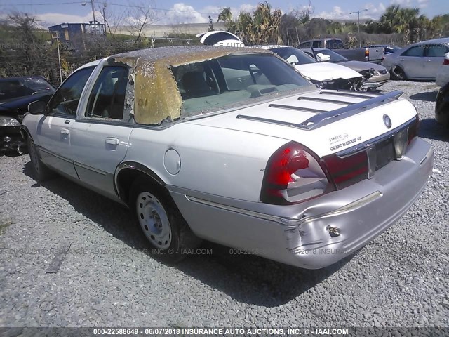 2MEFM74WX4X669999 - 2004 MERCURY GRAND MARQUIS GS WHITE photo 3