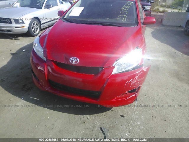 2T1KU4EE5CC889204 - 2012 TOYOTA COROLLA MATRIX  RED photo 6