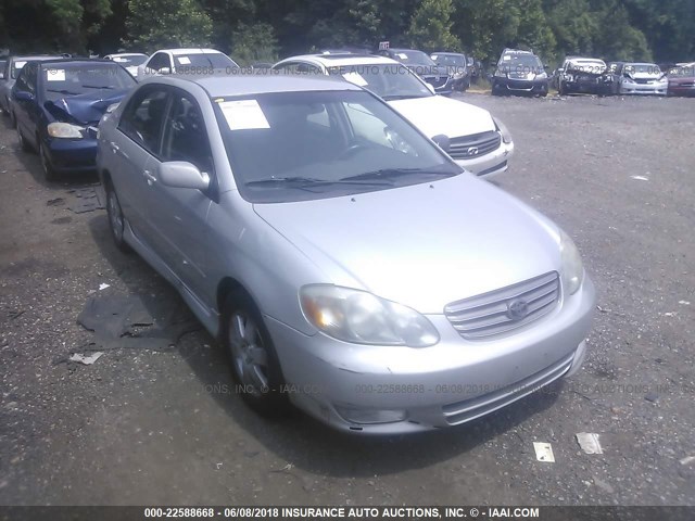 1NXBR32E73Z078681 - 2003 TOYOTA COROLLA CE/LE/S SILVER photo 1