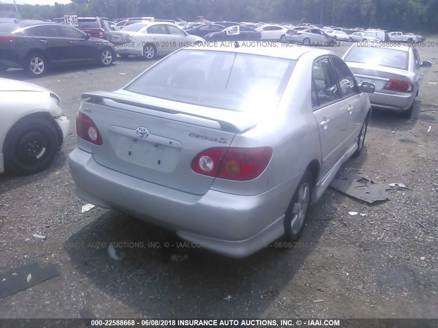 1NXBR32E73Z078681 - 2003 TOYOTA COROLLA CE/LE/S SILVER photo 4