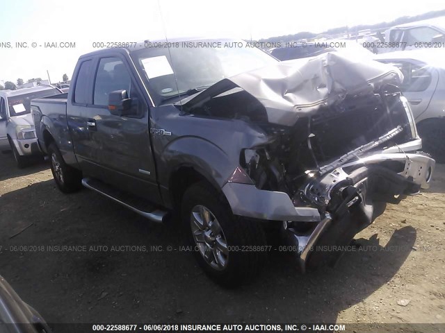 1FTFX1ET3DKD31065 - 2013 FORD F150 SUPER CAB GRAY photo 1