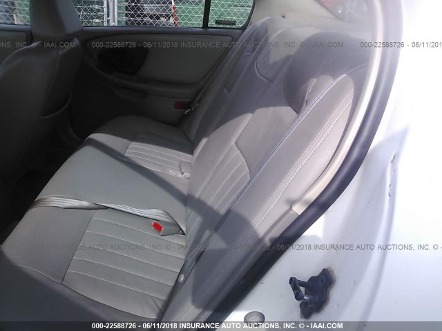 1G1NE52JX2M603309 - 2002 CHEVROLET MALIBU LS WHITE photo 8