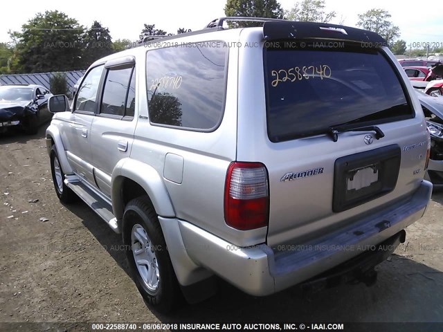 JT3HN87RXX9028387 - 1999 TOYOTA 4RUNNER LIMITED SILVER photo 3