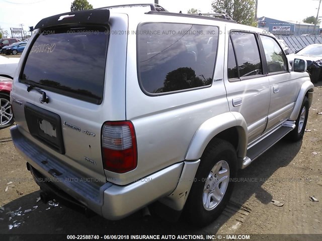 JT3HN87RXX9028387 - 1999 TOYOTA 4RUNNER LIMITED SILVER photo 4