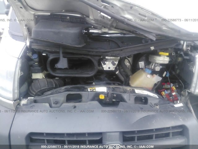 3C6TRVDG5EE115030 - 2014 RAM PROMASTER 2500 2500 HIGH GRAY photo 10